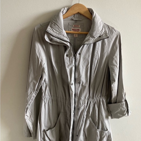 Light Gray Rain-resistant lightweight military style jacket - Picture 4 of 7